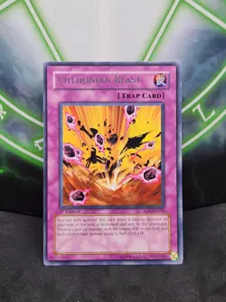 Yugioh Chthonian Blast EEN-EN050 Rare 1st Edition NM - Image 1