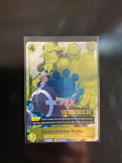 Bartholomew Kuma Winner card One Piece CCG Op-09 - Image 1
