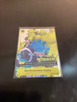 Bartholomew Kuma Winner card One Piece CCG Op-09 - Image 2