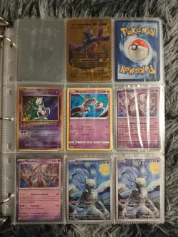 Mewtwo with The Starry Night | Van Gogh Pokemon Cards | Eng. | #5 | Read Descr. - Image 3
