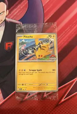 Pokemon TCG Pikachu SVP 190 Black Star 2024 World Championship Promo Card SEALED - Image 1