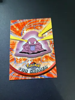 Topps Pokemon Grimer 88 Series 1 Card Blue Topps Trading Card Vintage - Image 1
