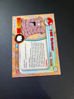 Topps Pokemon Grimer 88 Series 1 Card Blue Topps Trading Card Vintage - Image 3