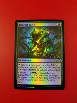 1x Roaring Earth | FOIL | Kamigawa Neon Dynasty | MTG Magic Cards - Image 3