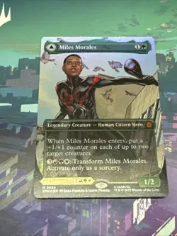 Miles Morales (Borderless) (Foil) 0234 (M) MTG Marvel's Spider-Man (SPM) - Image 1