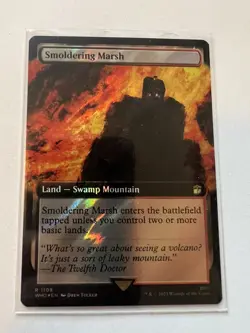 MTG Smoldering Marsh Dr Who Extended Art Surge Foil - Image 1