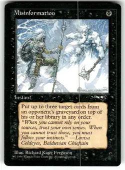 MTG Magic The Gathering Misinformation Alliances 1996 - Image 1