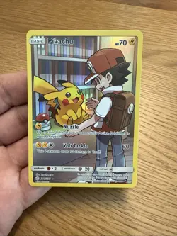 Pokemon Pikachu 241/236 S&M Cosmic Eclipse NM Trainer Gallery - Image 2