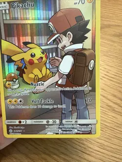 Pokemon Pikachu 241/236 S&M Cosmic Eclipse NM Trainer Gallery - Image 5