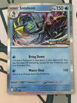 Pokemon TCG Inteleon 002 Pre Release Stamped Promo Holo NM - Image 1