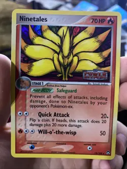 Pokemon Ninetales 19/108 EX Power Keepers Reverse Holo Stamped LP - Image 1