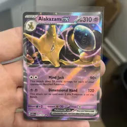 Pokemon TCG Alakazam ex Scarlet & Violet-151 065/165 Holo Double Rare - Image 1