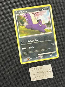 Pokemon D&P Majestic Dawn - Stunky Lv.14 - Non Holo Common - 76/100 - LP - Image 3