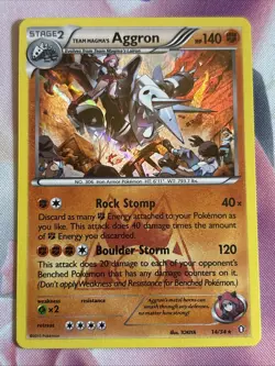 Team Magma's Aggron 14/34 ~ Rare Holo ~ Double Crisis ~ LP/NM 🔺🔥🔺 - Image 1