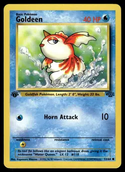 Goldeen 53/64 1st Edition Jungle Pokemon - Image 1