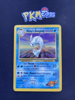 Pokemon TCG Misty's Dewgong Gym Challenge 54/132 Regular MP. - Image 1