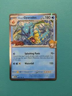 Pokemon - Destined Rivals - Misty's Gyarados 049/182 - PreRelease Promo - NM - Image 1