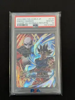 Dragon Ball Fusion World Energy Marker Goku Jiren PSA10 Trading Card Token - Image 1