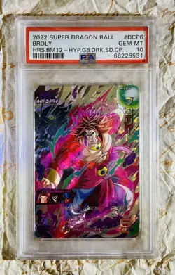 Dragon Ball Heroes Broly HR Promo PSA10 BM12 DCP6 Card Brand New Collectible - Image 1