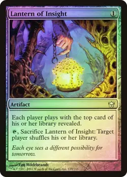 Fifth Dawn MTG FOIL Lantern of Insight Magic - Image 1