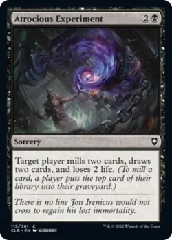 Atrocious Experiment -Foil Light Play MTG - Image 1