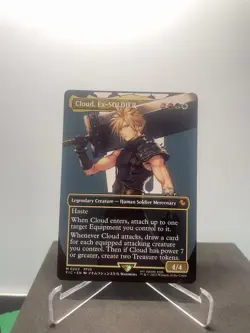 MTG Final Fantasy English Cloud, Ex-SOLDIER Borderless 0202 Non-Foil - Image 1