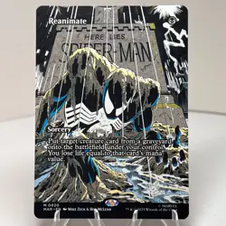 REANIMATE (BORDERLESS) Marvel's Spider-man MTG 0020 NON FOIL NM - Image 1