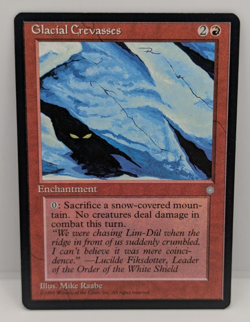 MTG Glacial Crevasses Ice Age Regular Rare LP - Image 1