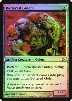 Fifth Dawn MTG FOIL battered golem Magic - Image 1