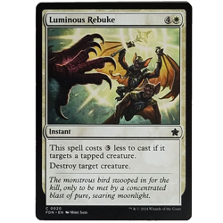 x1 Luminous Rebuke FDN MTG M/NM White Common Instant Foundations TCG CCG - Image 1