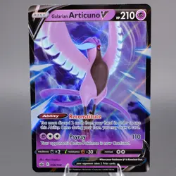 Galarian Articuno V 058/198 Ultra Rare SWSH06: Chilling Reign Pokemon TCG NM - Image 1