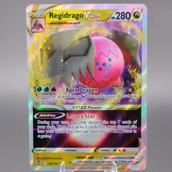 Regidrago VSTAR 136/195 Ultra Rare SWSH12: Silver Tempest Pokemon TCG NM - Image 1