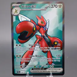 Scizor ex 195/162 Ultra Rare SV05: Temporal Forces Pokemon TCG NM - Image 1