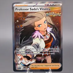 Professor Sada's Vitality 239/182 Ultra Rare SV04: Paradox Rift Pokemon TCG NM - Image 1