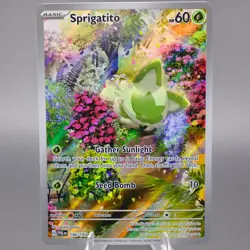 Sprigatito 196/193 Illustration Rare SV02: Paldea Evolved Pokemon TCG NM - Image 1