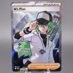N's Plan 163/086 Secret Rare SV: Black Bolt Pokemon TCG NM - Image 1