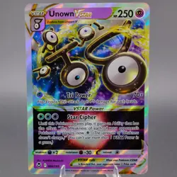 Unown VSTAR 066/195 Ultra Rare SWSH12: Silver Tempest Pokemon TCG NM - Image 1