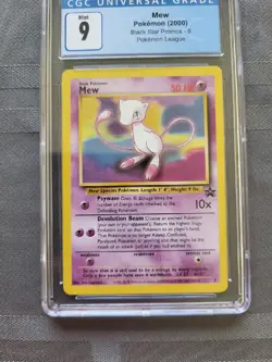 MINT Graded Pokemon Card Mew #8 Black Star Promo 2000 - CGC 9 - C24 - Image 3