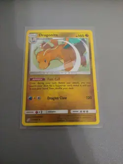 Dragonite Holo Rare Pokemon Card [Sun & Moon - 119/181 - Team Up TCG] Fresh Pull - Image 1