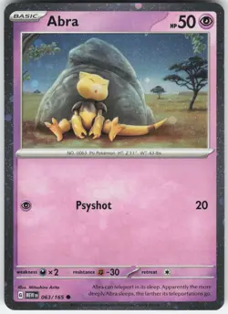 Abra - (Cosmos Holo) Promo Miscellaneous Cards & Products 063/165 LP-NM - Image 1