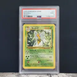PSA 9 Beedrill 21/130 Base Set 2 Pokemon Card WOTC - Image 1