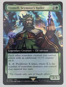 (Foil) Tromell, Seymour's Butler (Extended Art) (0162) Commander: FINAL FANTASY - Image 1