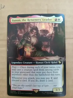 x1 Banon, the Returners' Leader - Foil - Extended Art R MTG Final Fantasy MINT!! - Image 1
