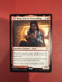 Birgi God Of Storytelling Mtg Kaldheim Nm Near Mint - Image 1