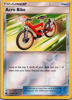 Acro Bike 123/169 Uncommon - Pokemon TCG SM: Celestial Storm - Reverse Holo (NM) - Image 1