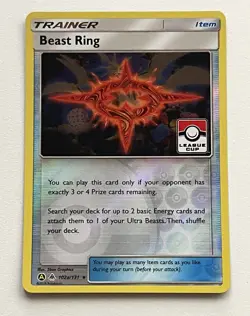 Beast Ring 102a/131 Reverse Holo Pokemon League Promo Pokemon Card - Image 1