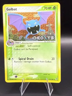 Golbat - #31/107 - Stamped Pokemon Ex Deoxys Reverse Holo NM - Image 1