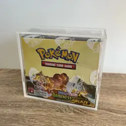 Pokemon Sword & Shield Darkness Ablaze Booster Box Sealed in Protective Display - Image 5