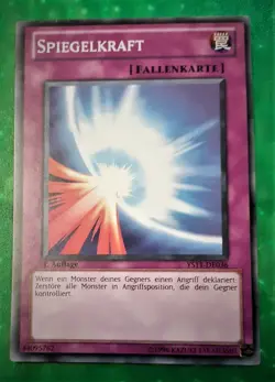 Yu-Gi-Oh YS11, Spiegelkraft, "near mint", 1. Auflage - NEU - Image 1