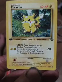Pokemon TCG Pikachu Card Spark Attack 50 HP Electricity Type - Image 1